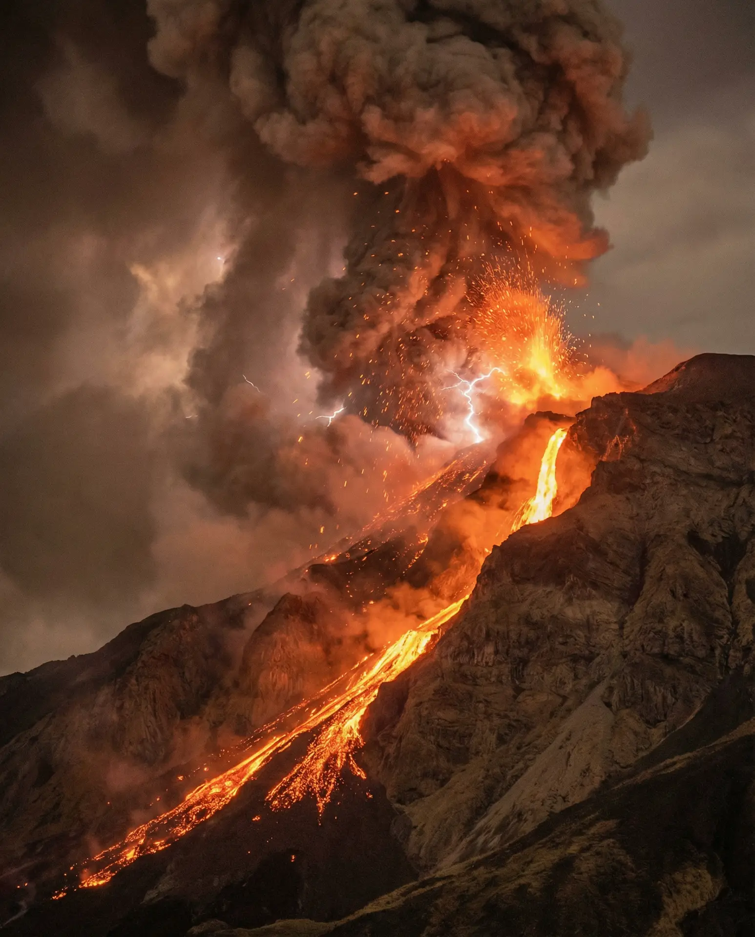 火山喷发壮观场景 - 换妻视频 自然奇观